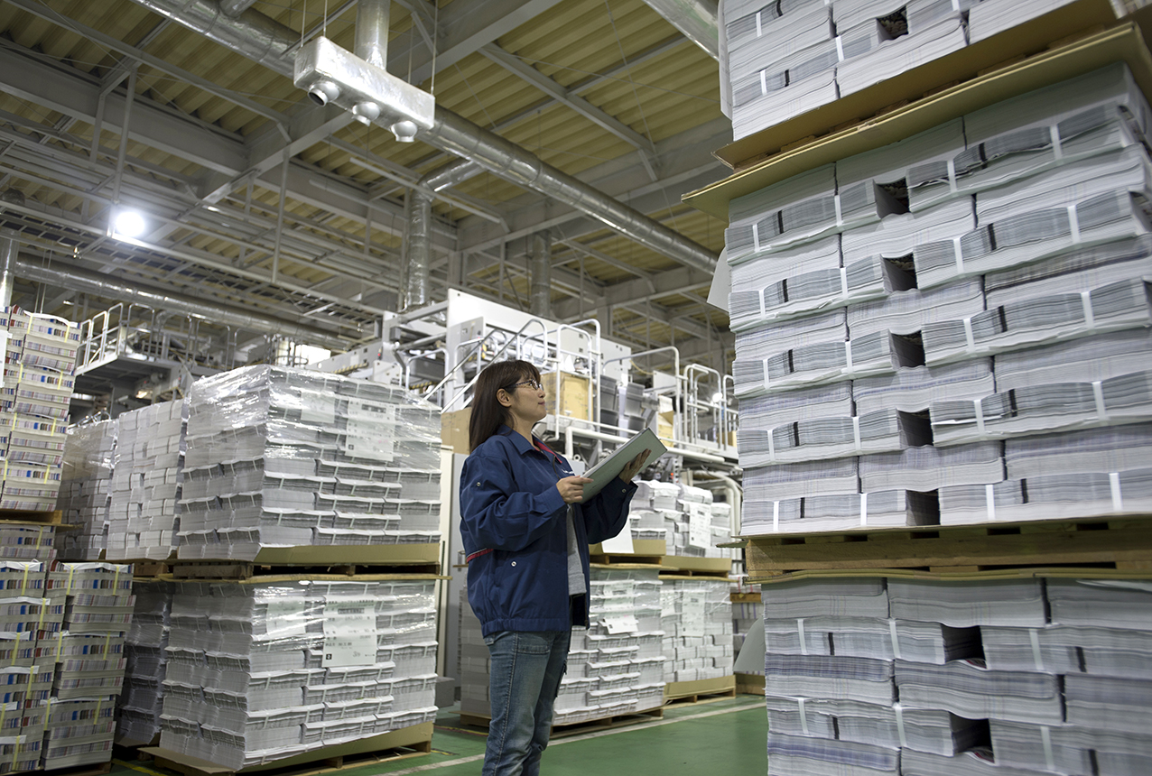 印刷から納品までを
ワンストップで行う徹底した品質管理